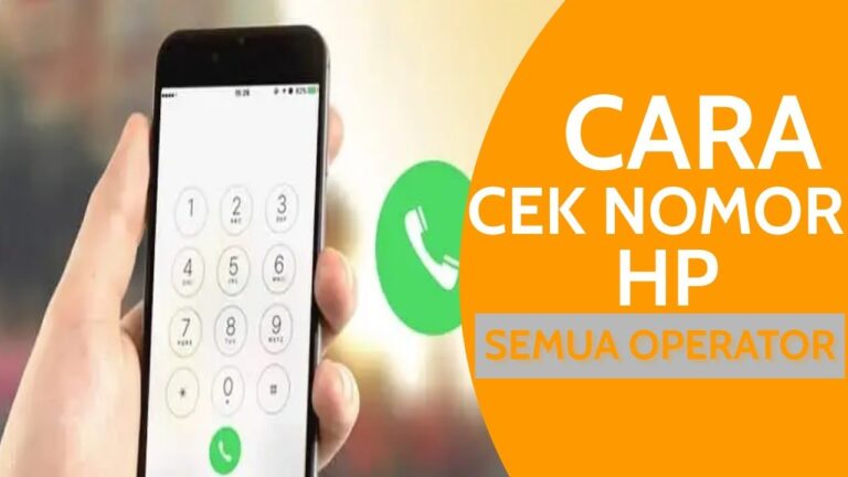 cara cek nomor hp sendiri